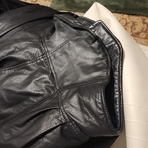 80s Wilsons leather cropped leather jacket - Picture 6 of 6